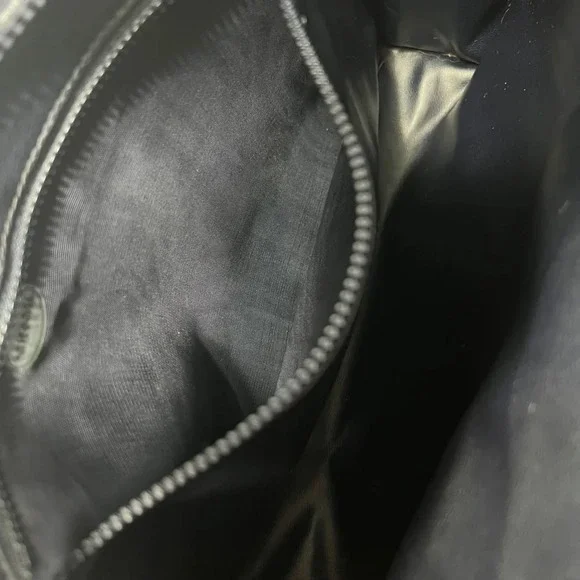 Celine Monogram Canvas Crossbody Clutch in Black and Brown with Gold Chain - Picture 8 of 16